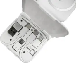 Bolero @memorii 2-in-1 Wireless Charger with Multi Cable Set White Cables